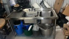 double bowl commercial sink for sale  LONDON
