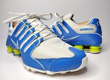 Tênis de corrida Nike Shox NZ 378341-410 Soar branco azul cibernético masculino tamanho 9.5 EUA comprar usado  Enviando para Brazil