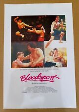 Bloodsport 1988 * MINI PÔSTER JANELA PAQUISTÃO * Jean-Claude Van Damme * Ação comprar usado  Enviando para Brazil