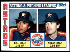 1984 Topps #66 Astros TL/Nolan Ryan quase perfeito-perfeito Jose Cruz Team Leaders comprar usado  Enviando para Brazil