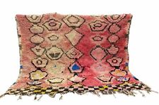 Old Rug 5x6 Traditional Moroccan Hand-Knotted Wool Rug Vintage Carpet Remains for sale  Shipping to South Africa
