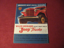 1948? Willys Jeep Pickup Truck Folheto de Vendas Catálogo Antigo Original comprar usado  Enviando para Brazil