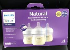 3 botellas naturales Philips Avent de 4 oz para recién nacidos, 0M+ anticólicos como la lactancia materna segunda mano  Embacar hacia Argentina