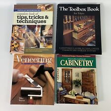 Usado, Lote de 4 libros de tapa dura muebles de carpintería gabinetes de madera chapa caja de herramientas segunda mano  Embacar hacia Argentina