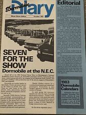 Dormobile diary 1982 for sale  UK