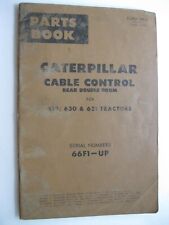 Usado, Libro de piezas Caterpillar 619, 630 y 631 tractores control de cables 66f1-up segunda mano  Embacar hacia Argentina