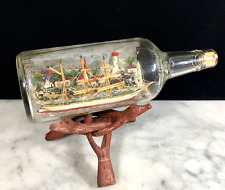 Usado, Antigo antigo? Envio em garrafa; suporte de madeira; porta diorama arte popular 11"" comprar usado  Enviando para Brazil