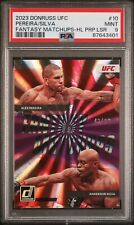 Usado, 2023 UFC Fantasy Matchups Alex Pereira/Anderson Silva Purple Laser 43/99 PSA 9 comprar usado  Enviando para Brazil