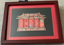 Conjunto de pinos de pagode emoldurado Coca Cola Olimpíadas de Verão de Pequim 2008! comprar usado  Enviando para Brazil