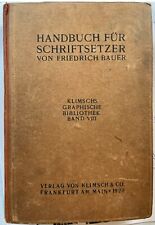 Handbuch schriftsetzer gebraucht kaufen  Frankfurt