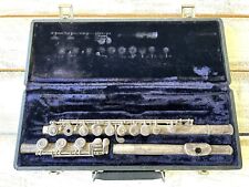 Vintage Artley 9-0 Flute Stamped Silver w/ Case for sale  Shipping to South Africa