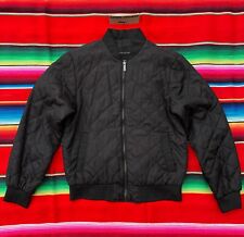 Used, STRUCTURE men's black full zip poly quilted lightweight bomber jacket S EUC for sale  Shipping to South Africa