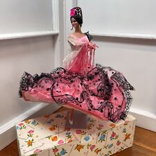Usado, Boneca dançarina flamenca espanhola Marin Chiclana em suporte rosa preta comprar usado  Enviando para Brazil