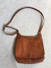 Tan leather messenger for sale  LEEDS