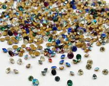 200 Vintage Swarovski Crystal 3mm To 4mm Small Rhinestones - Jewelry Repair J50 for sale  Shipping to South Africa