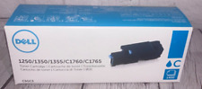 Brand New - Open Box Dell C5GC3 Cyan Toner Cartridge 1250/1350/1355/C1760/C1765 for sale  Shipping to South Africa