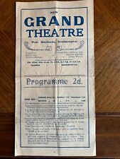 Programme grand theatre for sale  SOUTH CROYDON