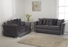 Plush velvet sofa for sale  BLACKBURN