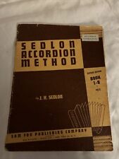 Método de acordeão Sedlon por J.H.Sedlon 1-B lição partituras LIVRO comprar usado  Enviando para Brazil
