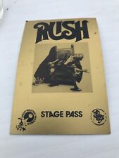 1970's Rush Stage Pass - Concert Productions Int. New Old Stock for sale  Canada