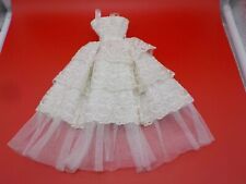 VESTIDO DE BODA de moda muñeca Barbie para moda realeza modelo Barbie piedra de seda segunda mano  Embacar hacia Argentina