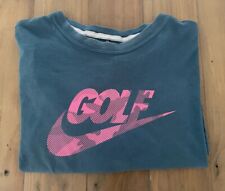 Nike Golf T Shirt Large Pine Green, Modern Fit Dri fit- Pro Range, Ltd Ed, VGC, used for sale  Shipping to South Africa