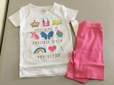 New Carter's Girls Unicórnio Pijama Snug fit Branco Rosa Shorts comprar usado  Enviando para Brazil