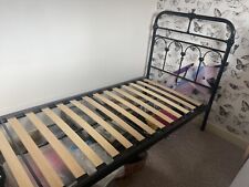 Black metal bed for sale  DAVENTRY