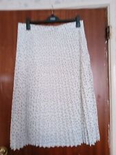 white chiffon pleated skirt for sale  BIRMINGHAM