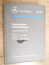 Mercedes benz tabellenbuch gebraucht kaufen  Edingen-Neckarhausen