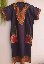 Used, Womens/man Dress Cotton Kaftan Dress Dashiki African Beach M Ch 42"L43" Vgc  for sale  Shipping to South Africa