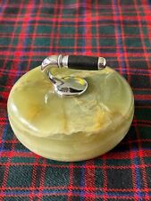 A Stunningly Beautiful & Rare Scots Onyx, Miniature Curling Stone 3.5” diameter for sale  Shipping to South Africa