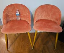 chairs 2 velvet pink for sale  Baton Rouge