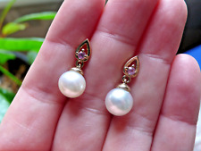 Cultured pearl pink for sale  LONDON
