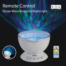 Lámpara de luz nocturna con control remoto Umiwe para sonidos de la naturaleza proyector de ondas oceánicas altavoz segunda mano  Embacar hacia Argentina