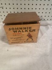 Usado, Caixa de madeira Johnnie Walker Red Label uísque escocês caixa Escócia #2 tem unhas comprar usado  Enviando para Brazil