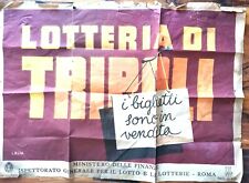 Manifesto lotteria tripoli usato  Bari