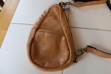 AmeriBag MINI Pebbled Brown Leather Sling Bag / Crossbody for sale  Shipping to South Africa
