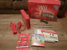Nintendo Wii consola roja RVL-001 2006 caja set con Mario edición 25 aniversario segunda mano  Embacar hacia Argentina