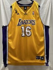 Camiseta masculina rara Adidas 2009 NBA Championship Los Angeles Lakers Pau Gasol 16 M comprar usado  Enviando para Brazil