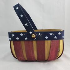 Patriotic wooden basket for sale  Lees Summit