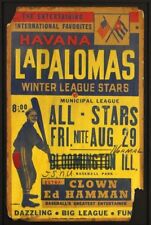 1950 Habana La Palomas, Liga Negra, Cartón Broadside con Ed Hamman 14 x 22 segunda mano  Embacar hacia Argentina