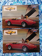 1973 corvette brochures for sale  USA