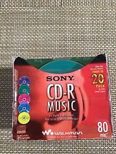 Used, Sony CD-R Music 80 Minute Recordable CDs Jewel Color Collection Open Box 16 CDs for sale  Shipping to South Africa