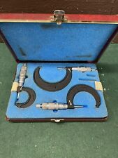 CENTRAL TOOLS  Micrometer 7 PIECE COMPLETE Set 0-4 " .001 EUC for sale  Shipping to South Africa