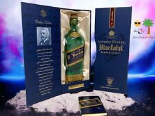 Johnnie Walker Blue Label uísque escocês 750 ml garrafa vazia com caixa forrada de cetim comprar usado  Enviando para Brazil