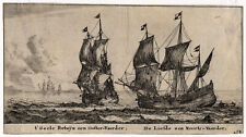 Estampa mestre antiga-NAVIO-BALEEIRO-Zeeman-ca. 1650 comprar usado  Enviando para Brazil