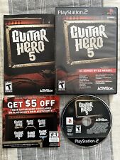 Guitar Hero 5 (Sony PS2) CIB completo com manual e inserção - Testado - Mancha na arte comprar usado  Enviando para Brazil
