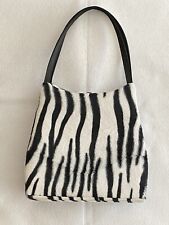 Zebra Faux Fur Purse By Ohh! Ashley beautiful - vintage in XLNT condition! comprar usado  Enviando para Brazil