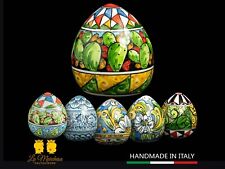 Uovo decorato ceramica usato  Mascali